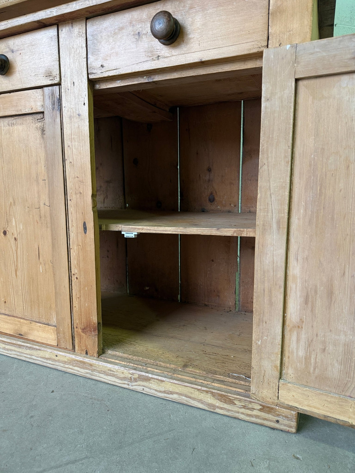 Petite antique pine hutch - House on Horizon