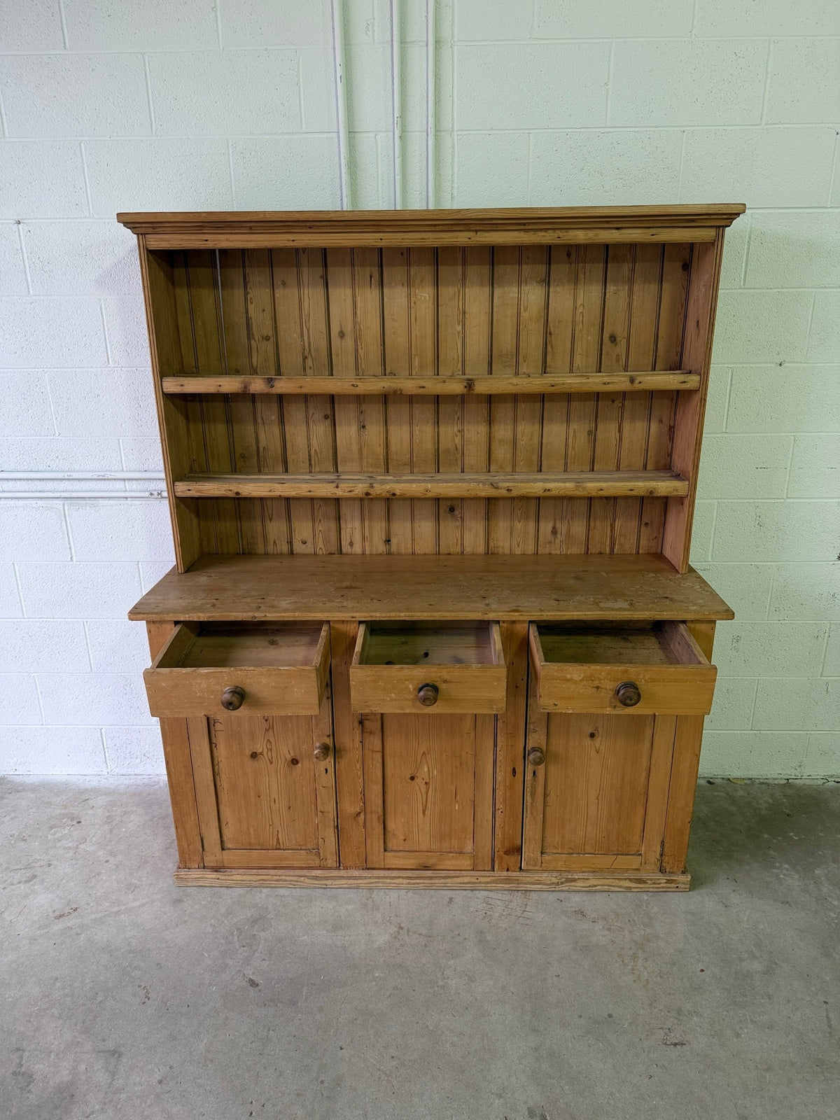 Petite antique pine hutch - House on Horizon