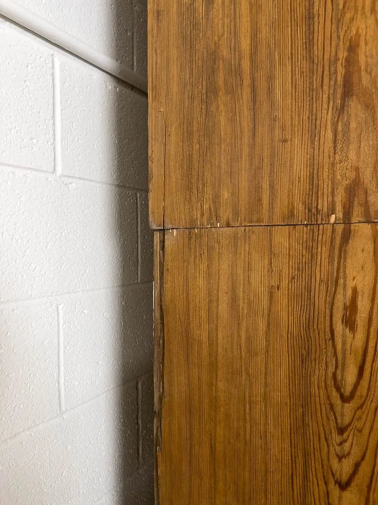 Rustic English pine housekeeper’s cupboard - House on Horizon
