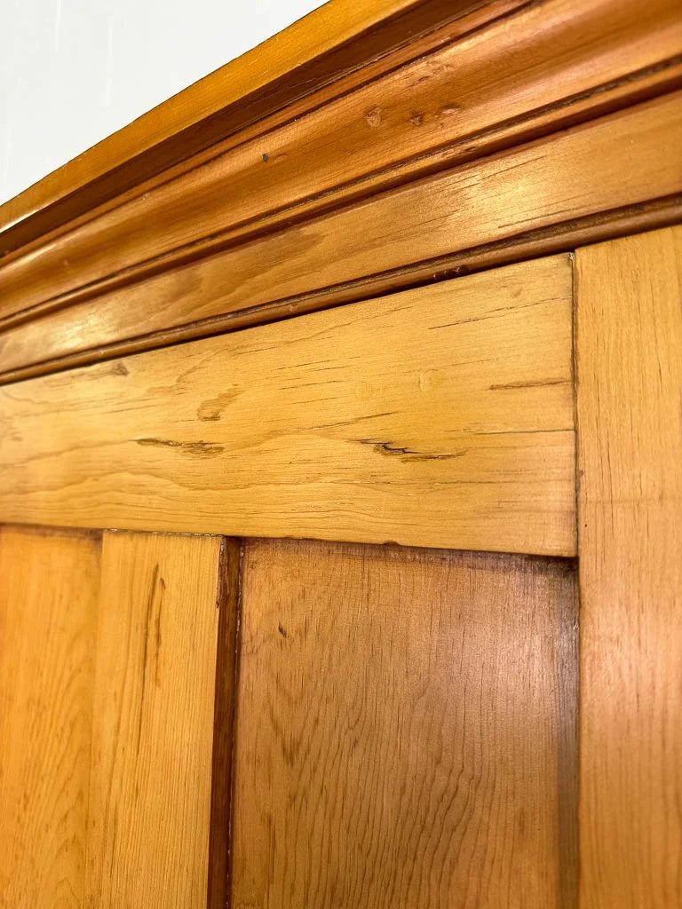 Stunning antique English cupboard with shelved interior