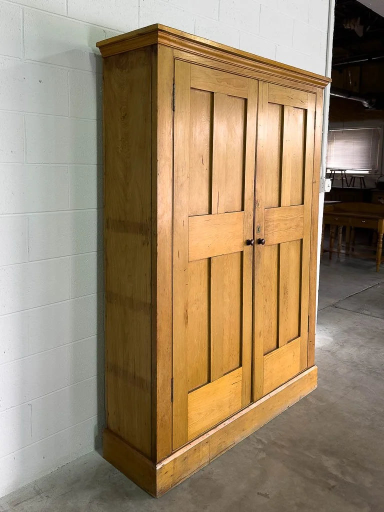 Stunning antique English cupboard with shelved interior