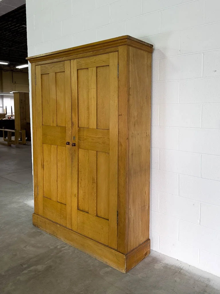 Stunning antique English cupboard with shelved interior