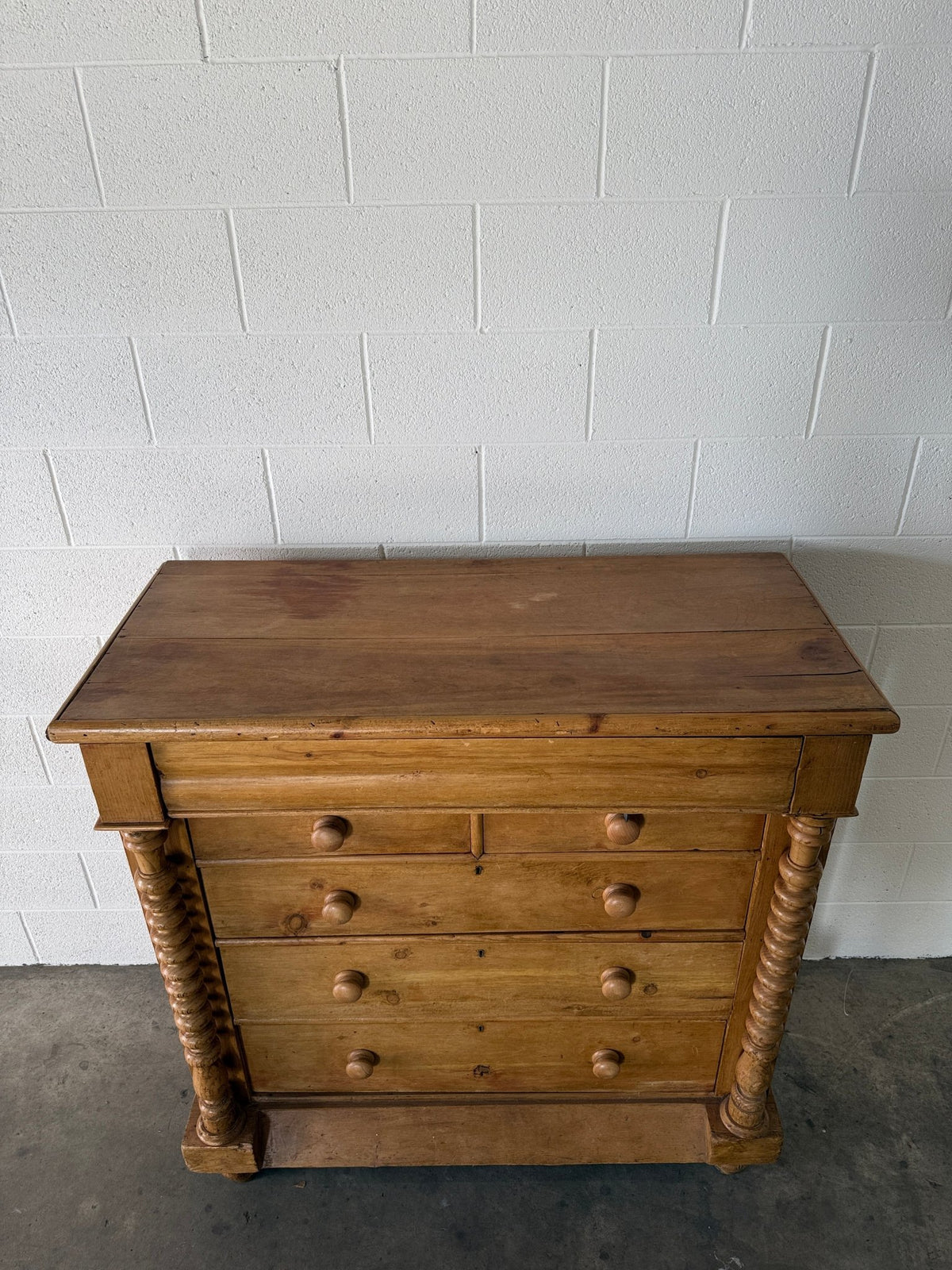 Scottish antique pine chest of drawers - House on Horizon
