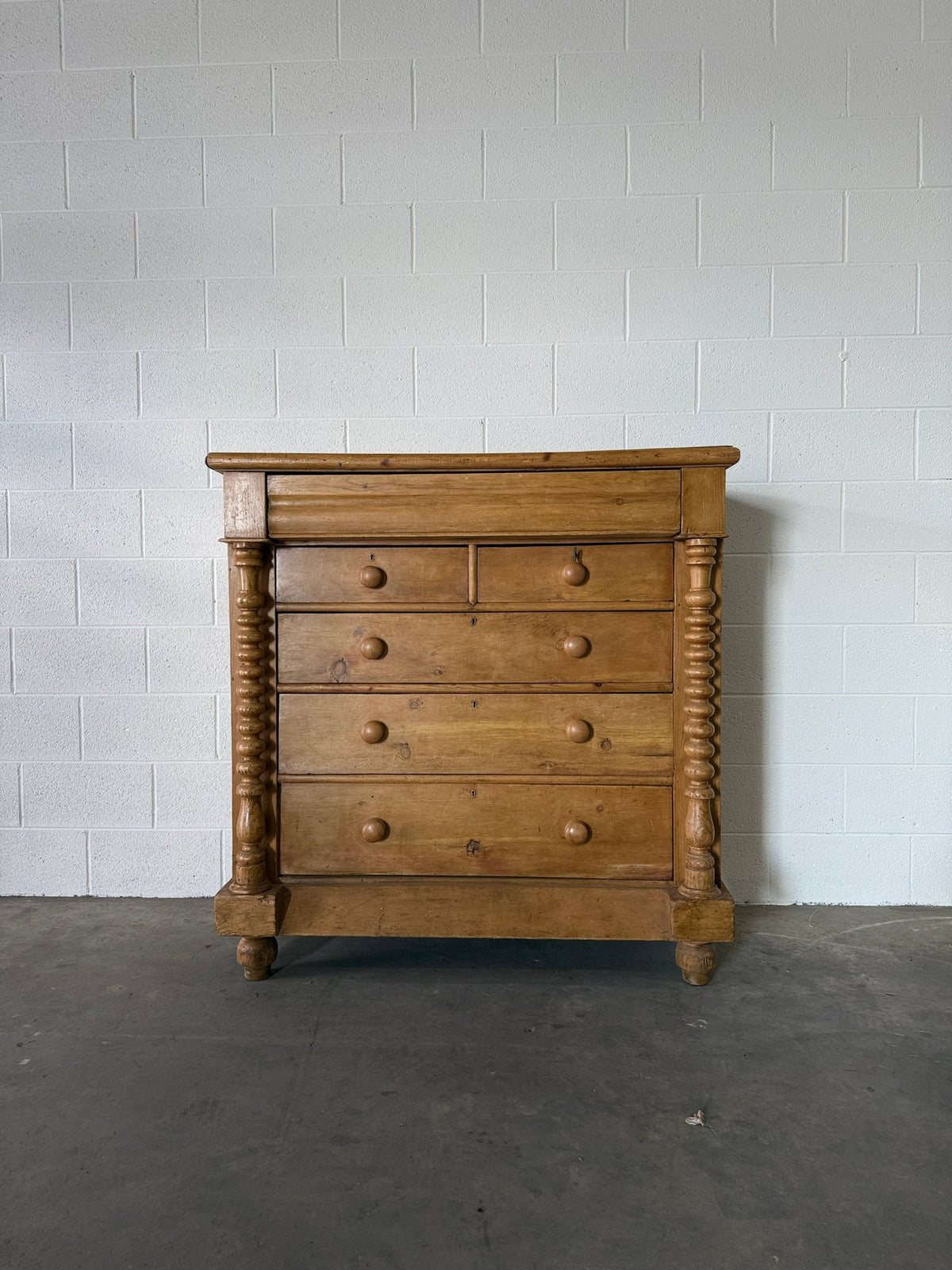 Scottish antique pine chest of drawers - House on Horizon