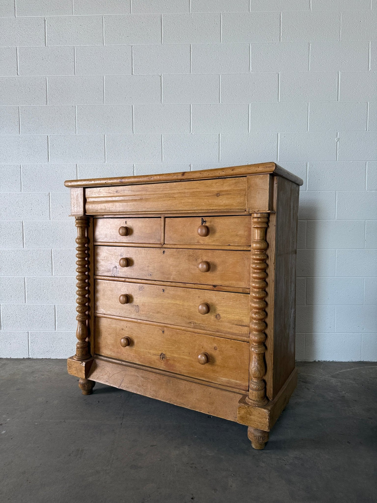 Scottish antique pine chest of drawers - House on Horizon