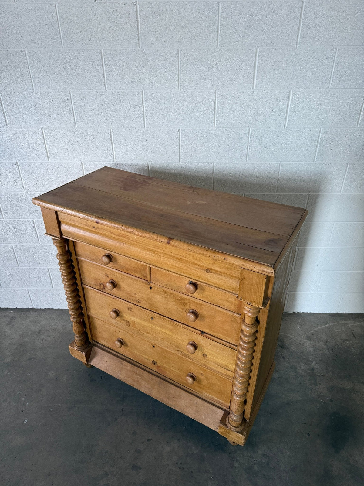 Scottish antique pine chest of drawers - House on Horizon