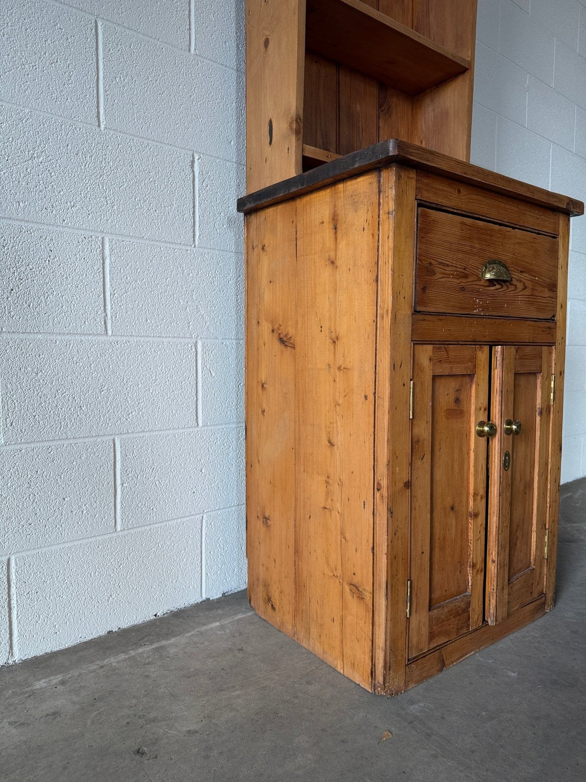 Skinny antique pine kitchen dresser - House on Horizon