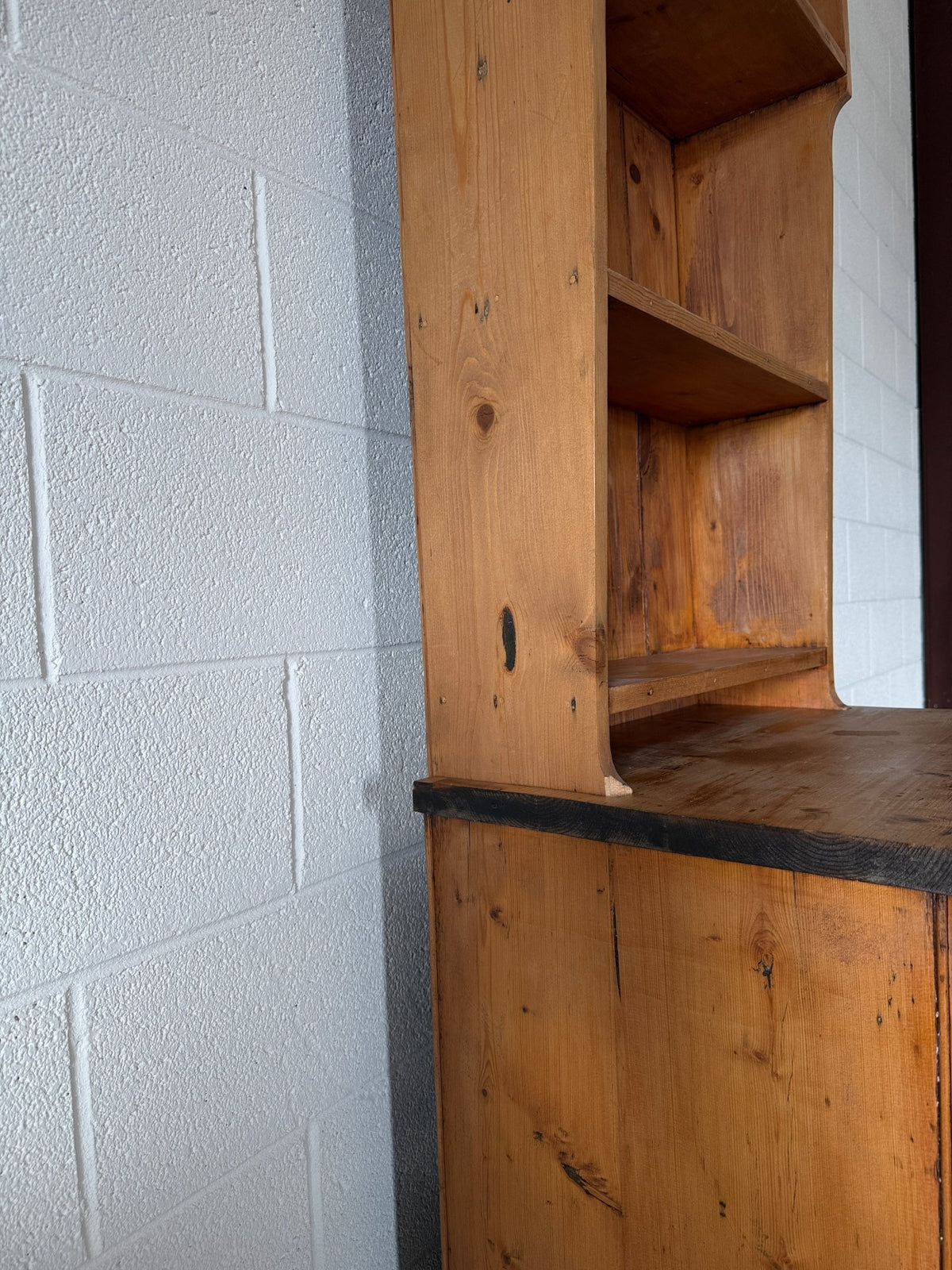 Skinny antique pine kitchen dresser - House on Horizon