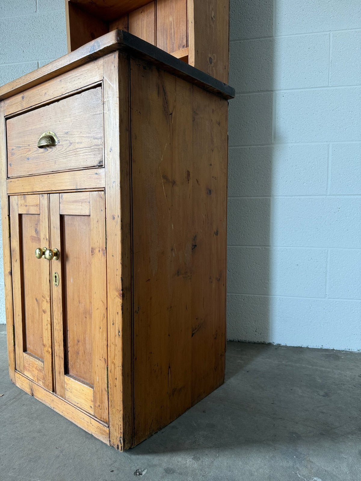 Skinny antique pine kitchen dresser - House on Horizon