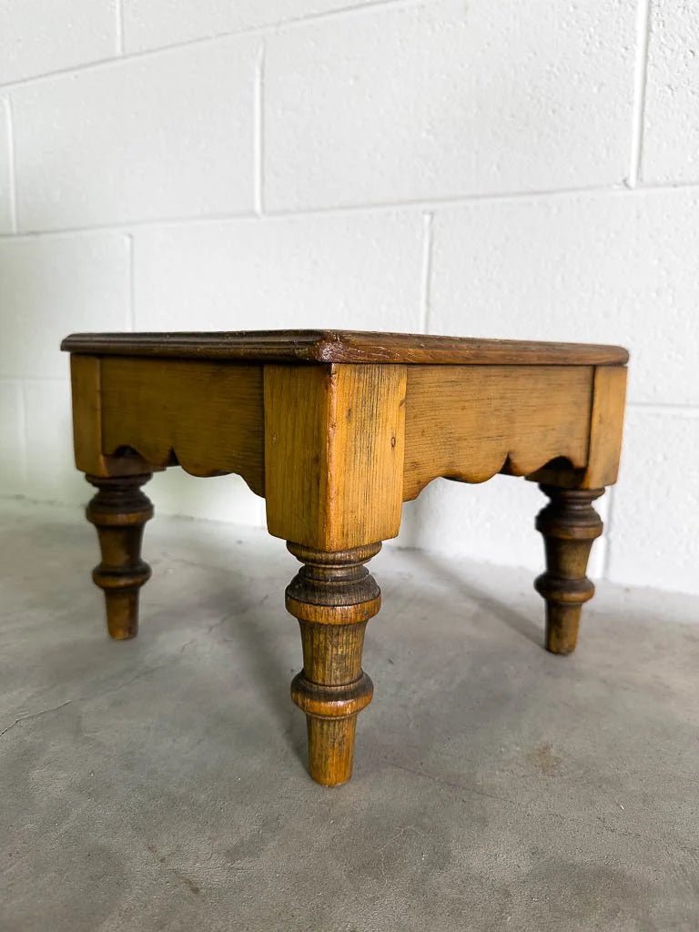 Small antique English stool - House on Horizon