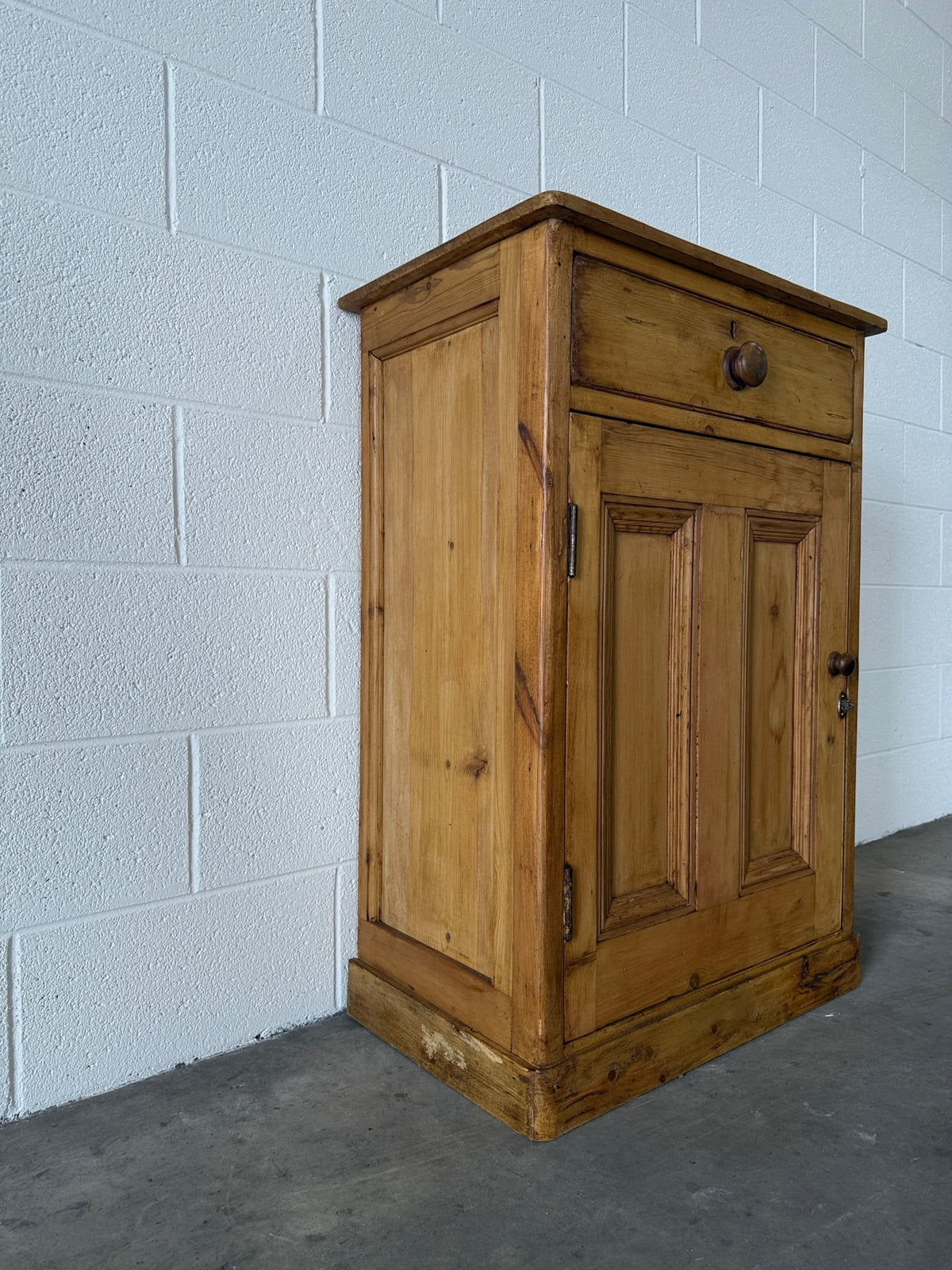 Small antique pine cupboard or nightstand - House on Horizon