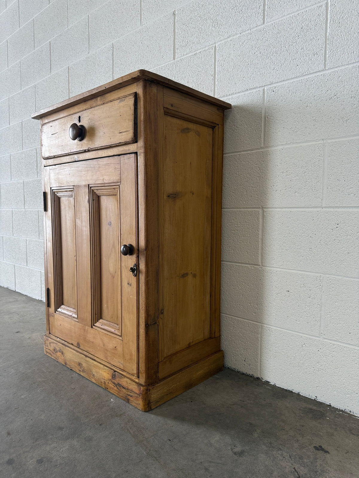 Small antique pine cupboard or nightstand - House on Horizon