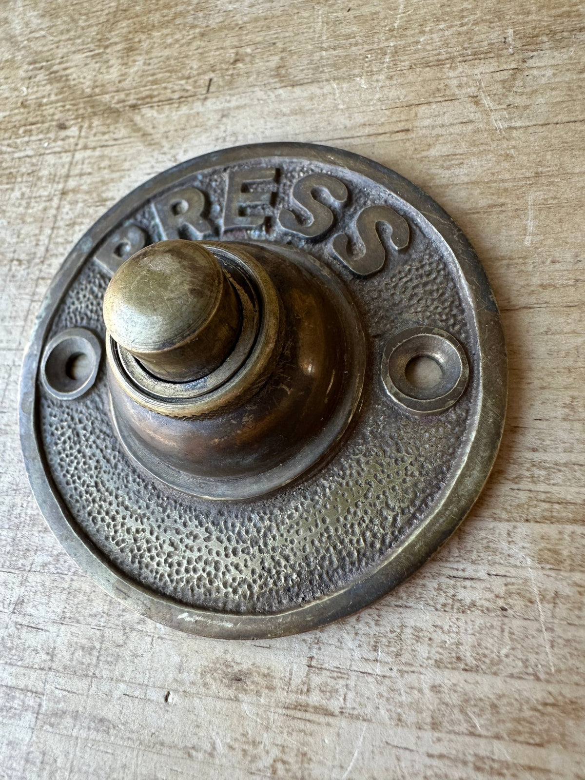 Solid brass door bell - House on Horizon