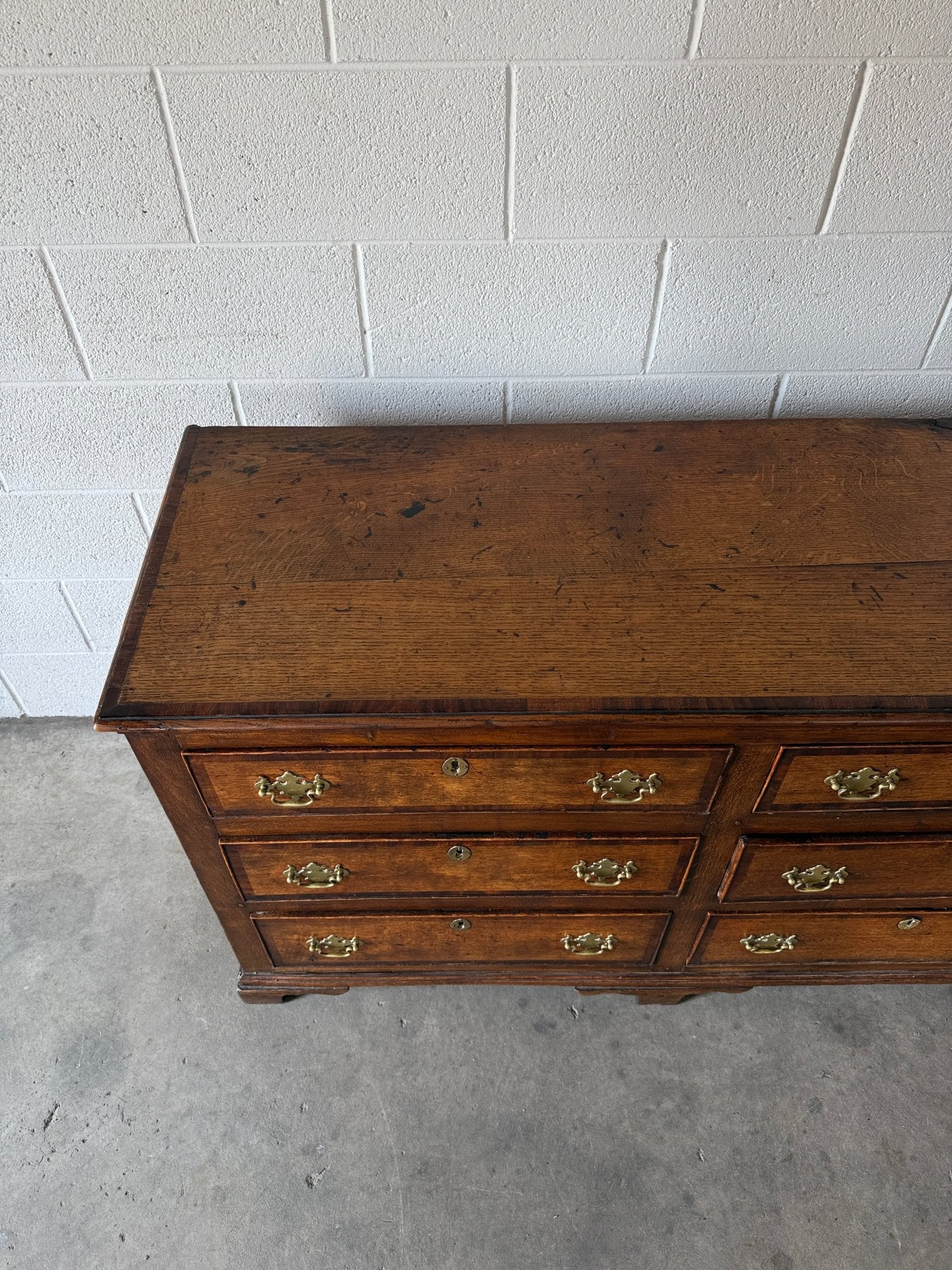 Stately Oak Sideboard with Inlay Detail - House on Horizon
