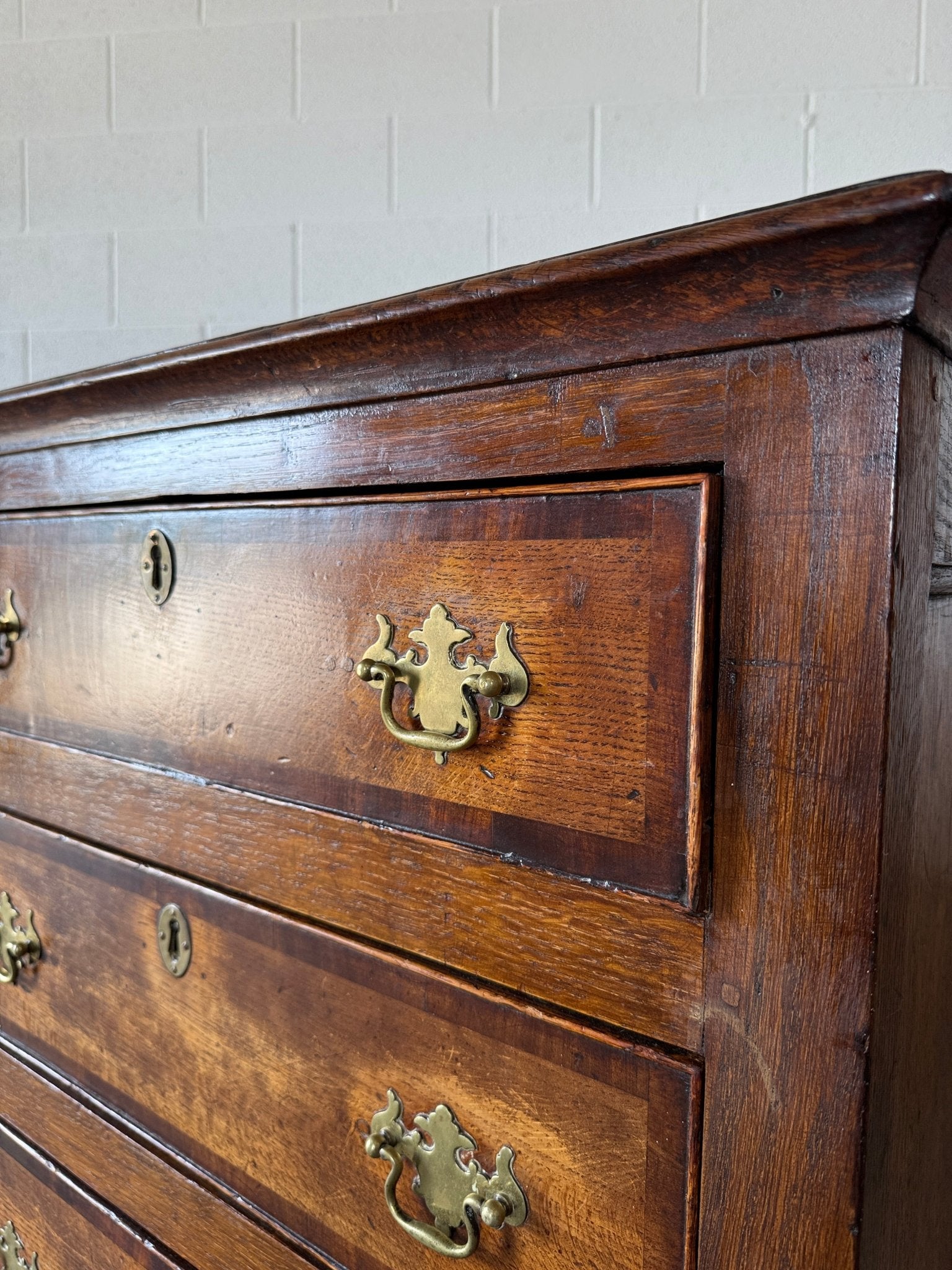 Stately Oak Sideboard with Inlay Detail - House on Horizon