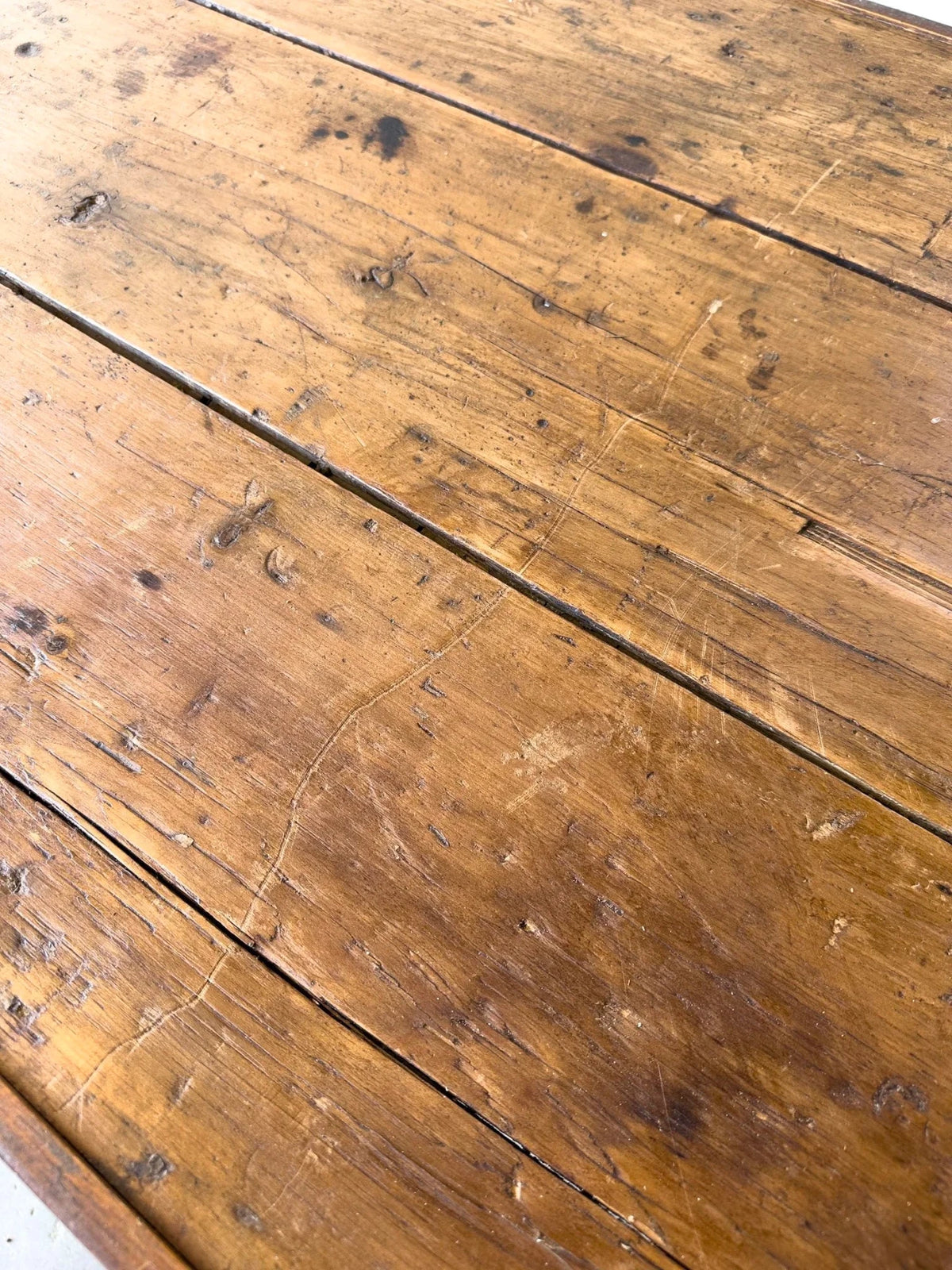 Stunning antique mill table - House on Horizon