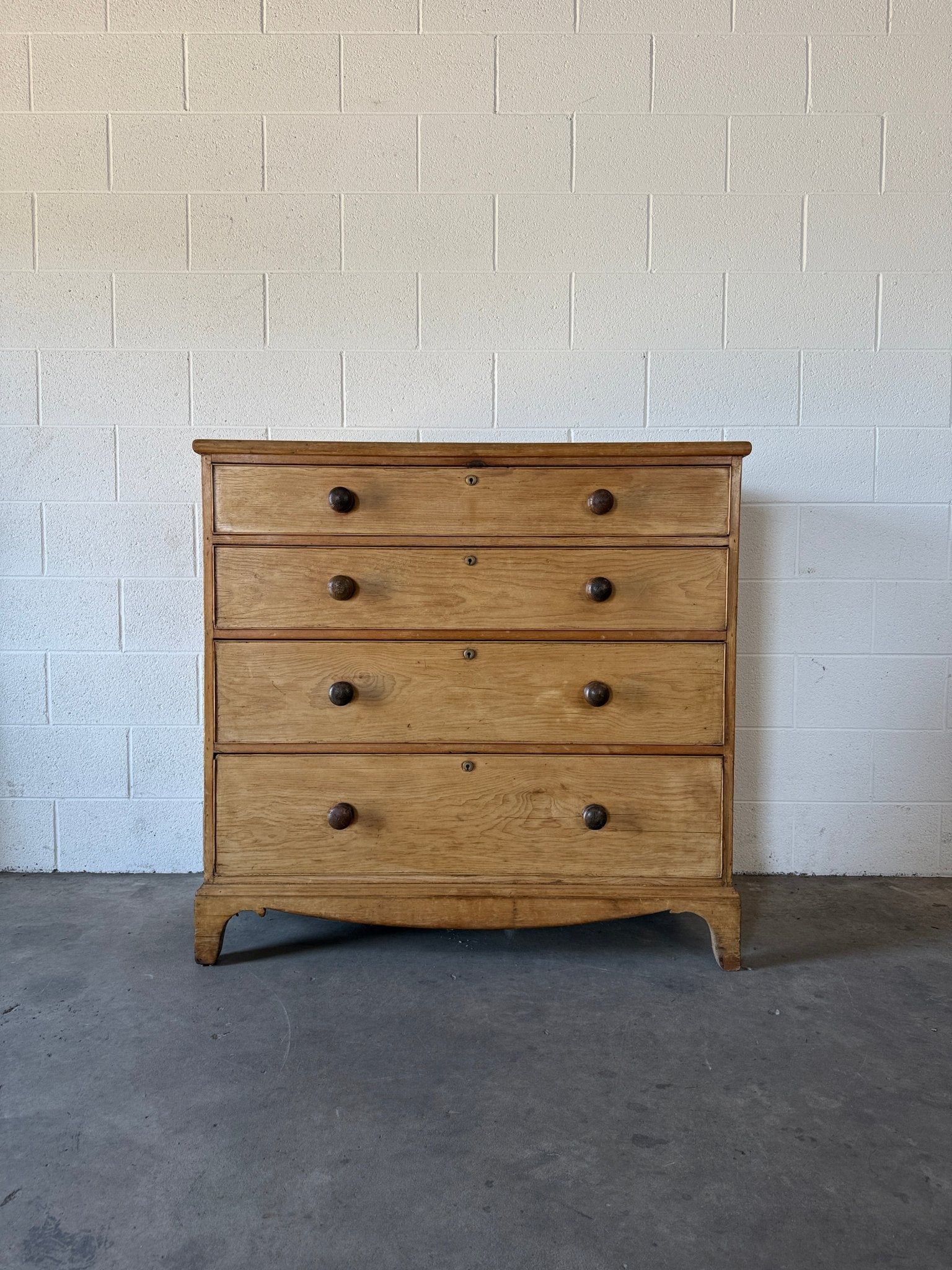 Substantial chest of antique English drawers - House on Horizon