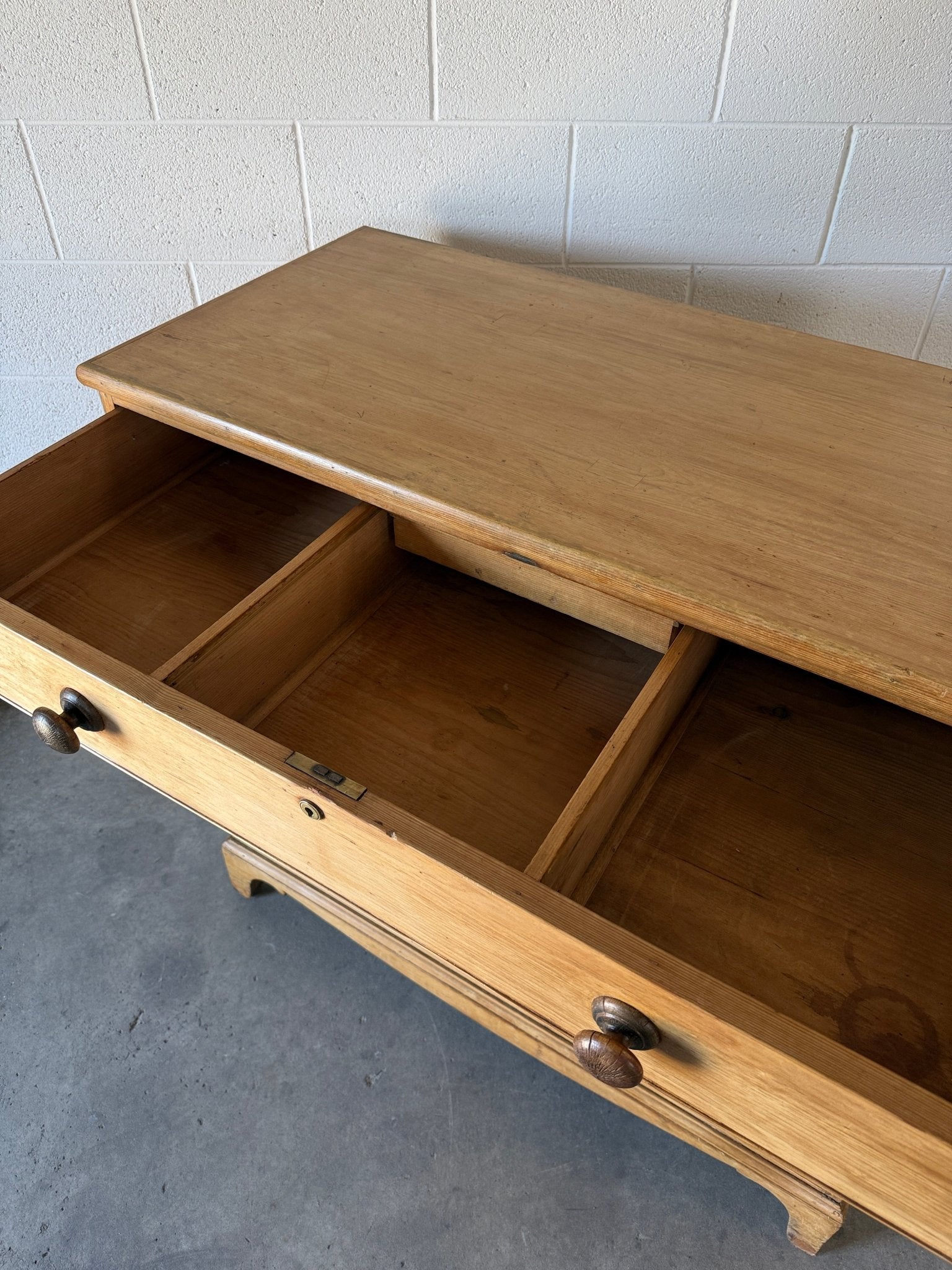 Substantial chest of antique English drawers - House on Horizon