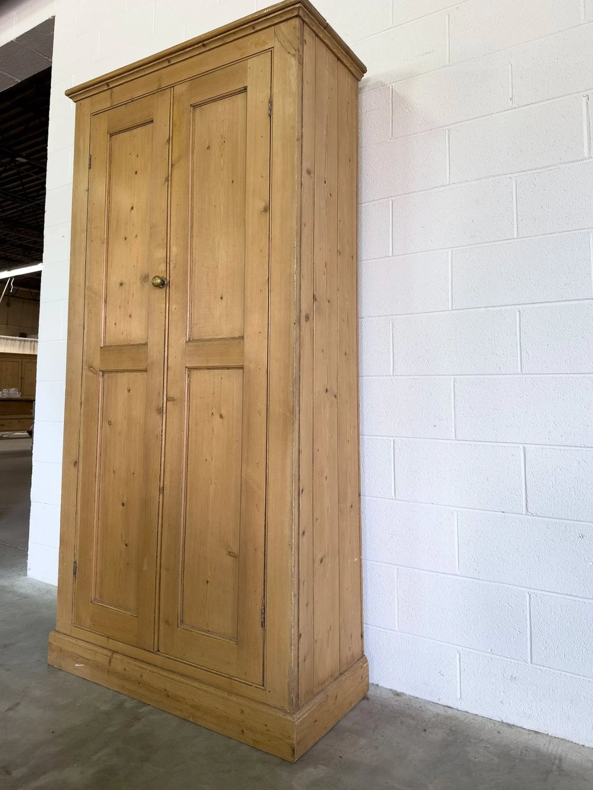 Tall Antique Pine Cupboard - House on Horizon