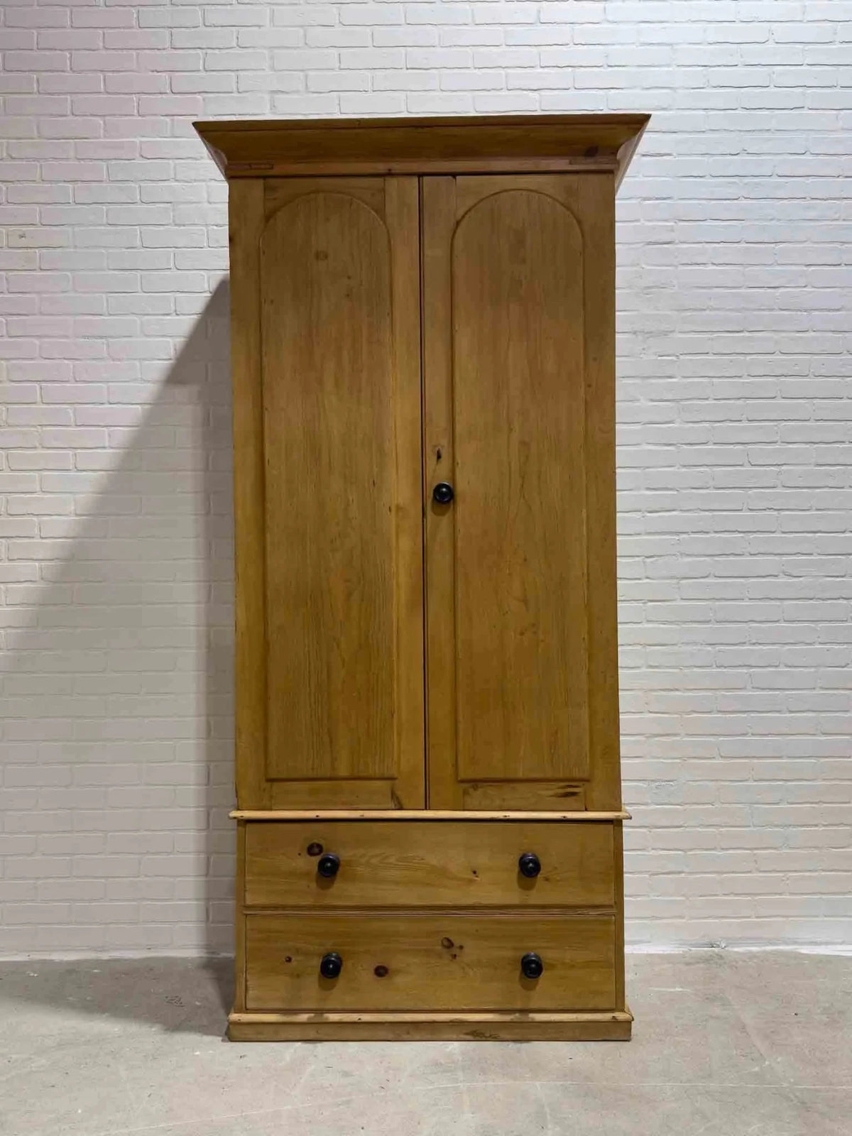 Tall English wardrobe with two drawers - House on Horizon