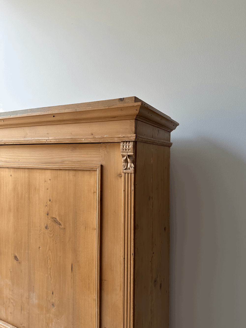Antique victorian pine armoire
