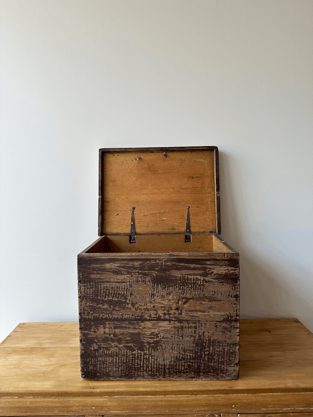 Antique pine box