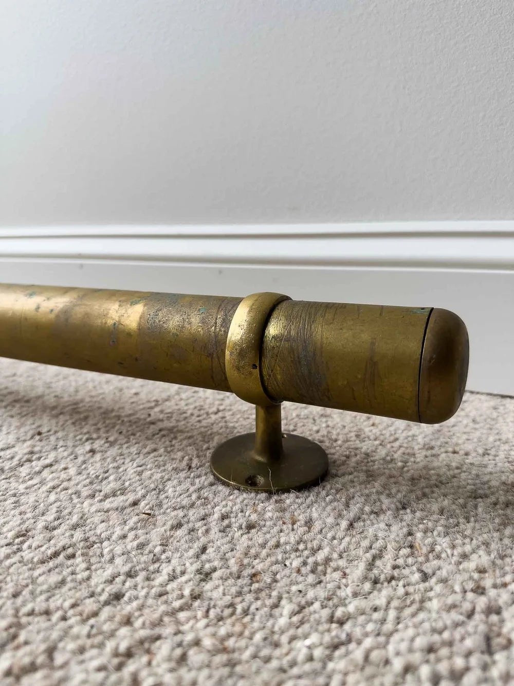Three vintage brass foot rails - House on Horizon