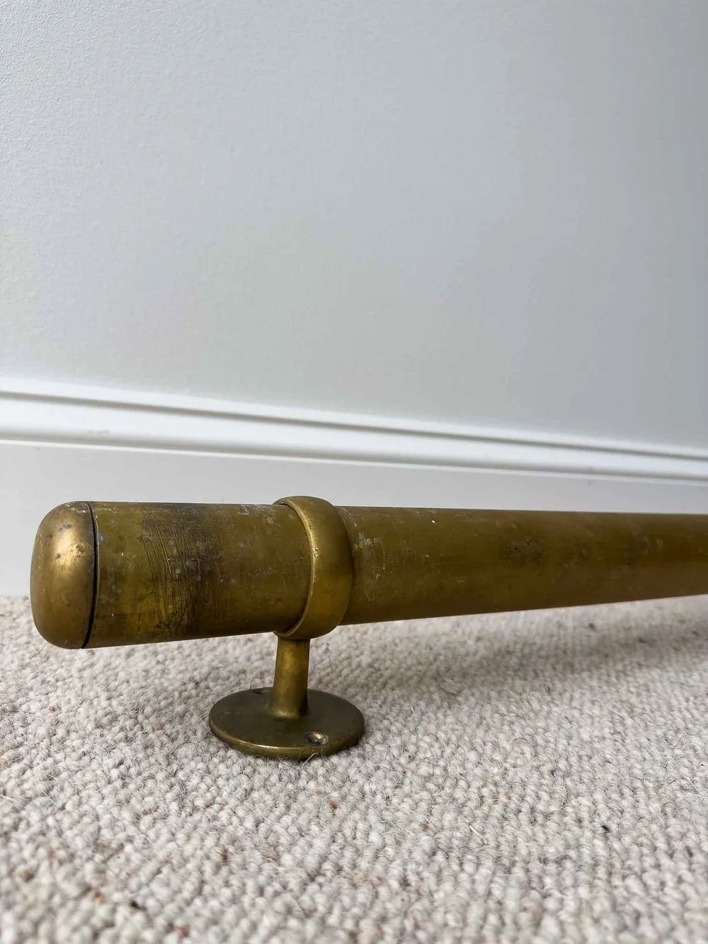 Three vintage brass foot rails - House on Horizon