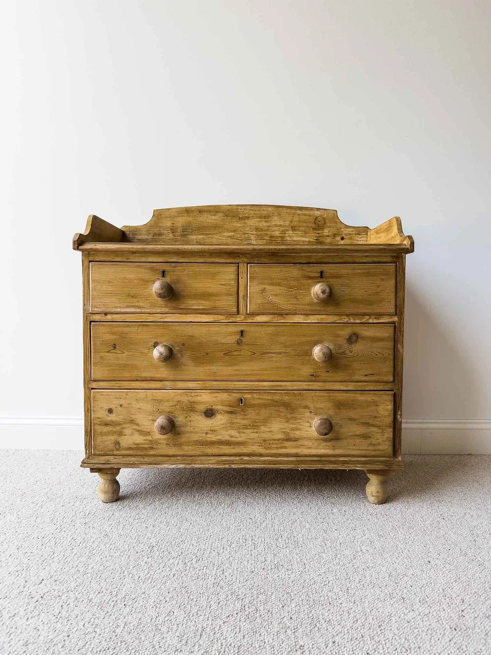 Victorian drawers with gallery back - House on Horizon