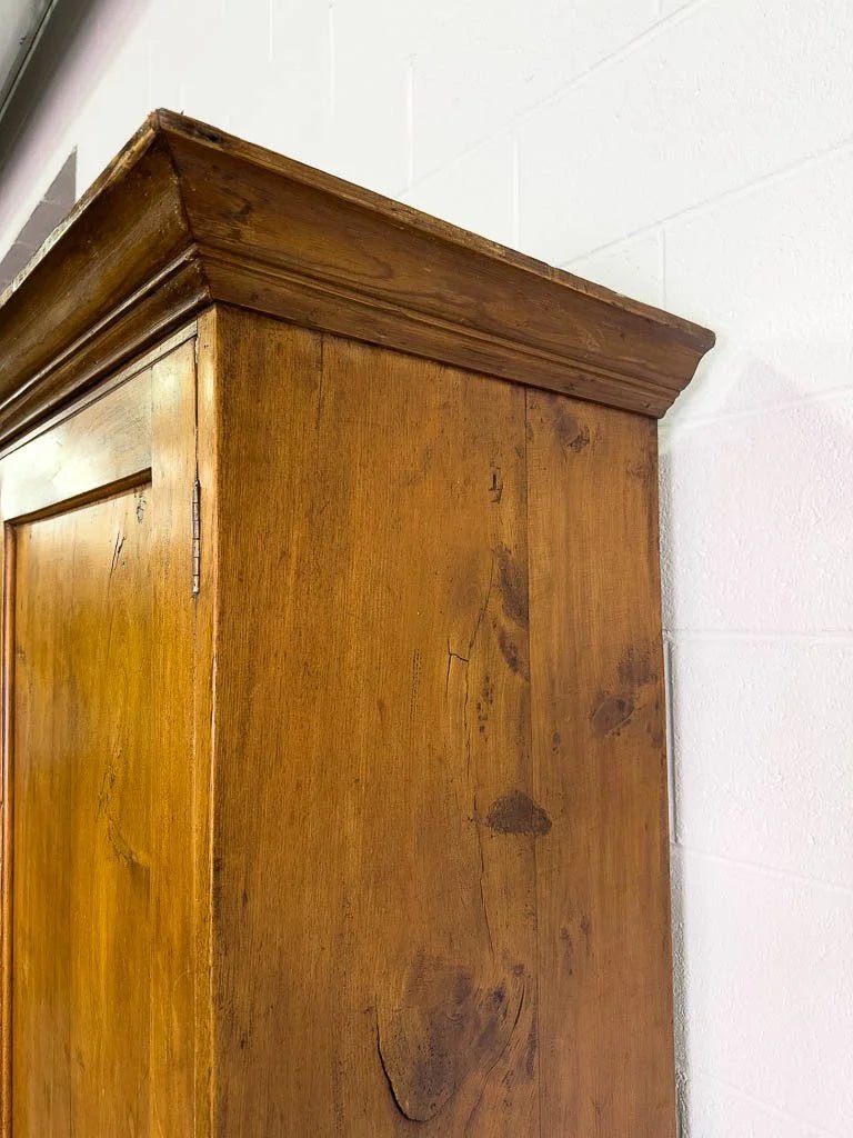 Victorian fruitwood linen press - House on Horizon