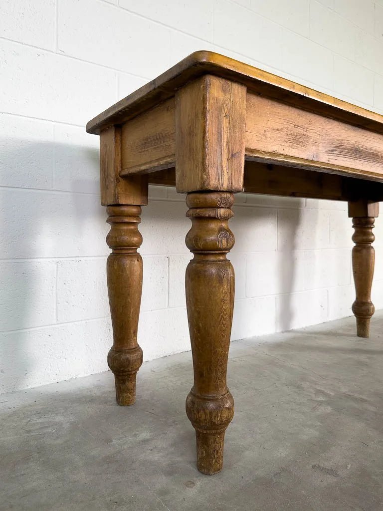 Victorian pine console table - House on Horizon