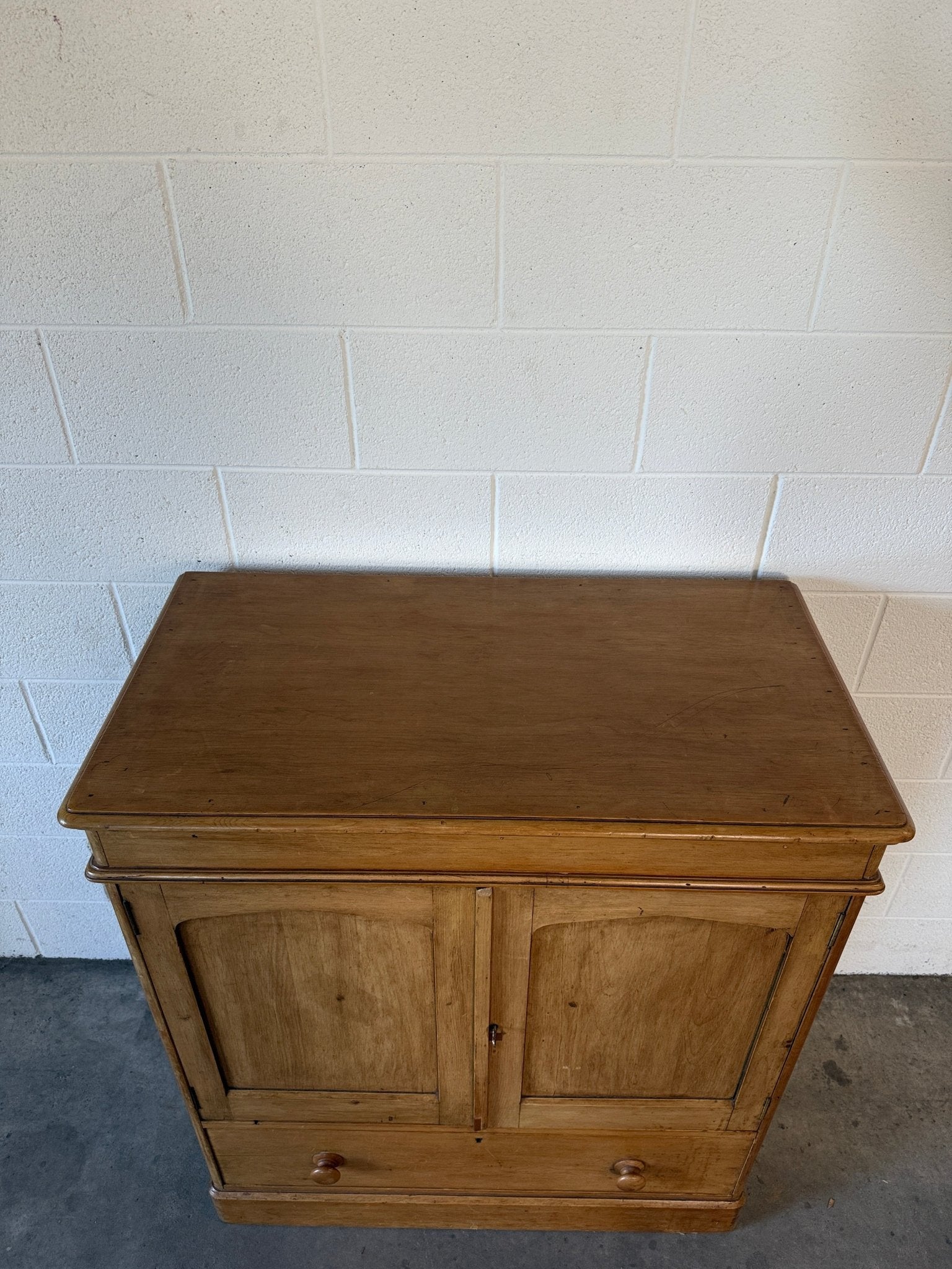 Victorian Pine Cupboard with Removable Shelves - House on Horizon