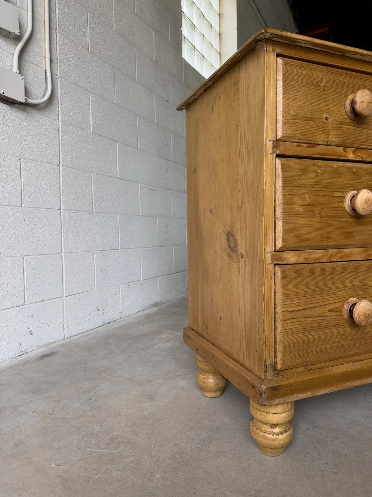 Victorian Pine Drawers - Antique Bedroom Chest - House on Horizon