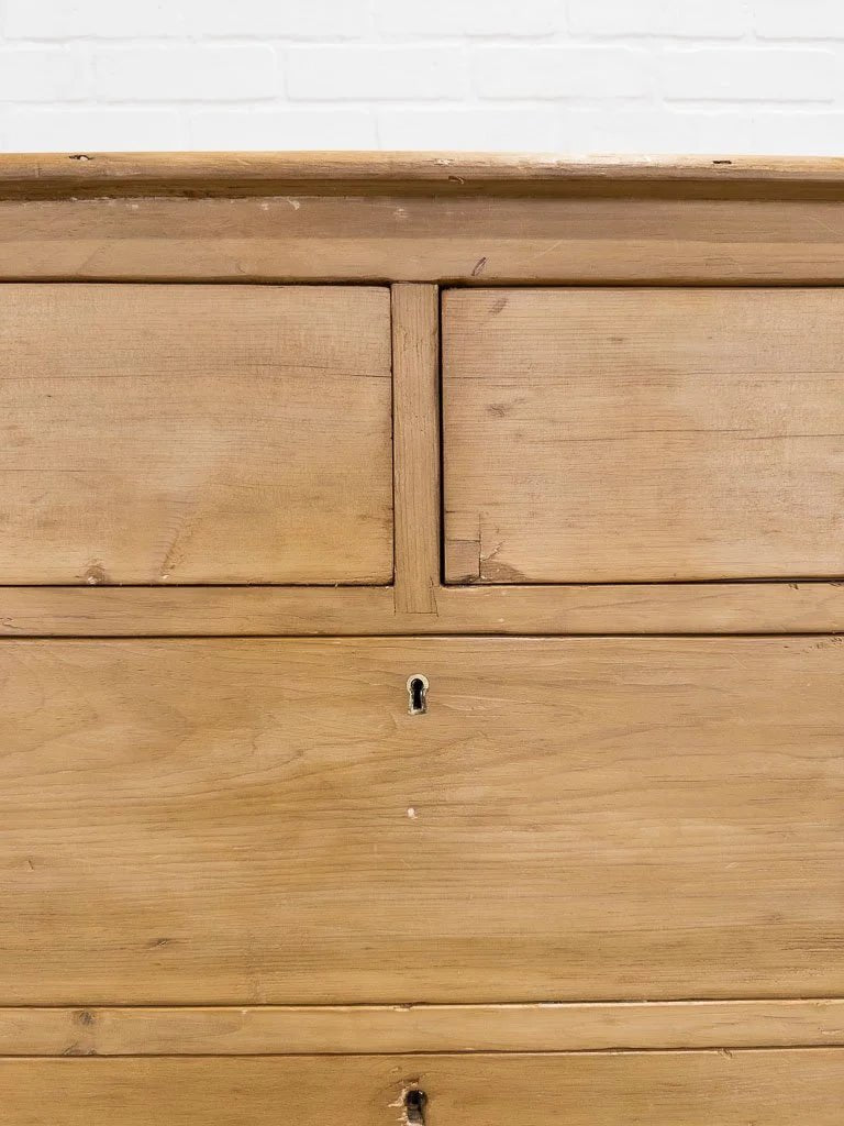 Victorian pine drawers with pull handles - House on Horizon