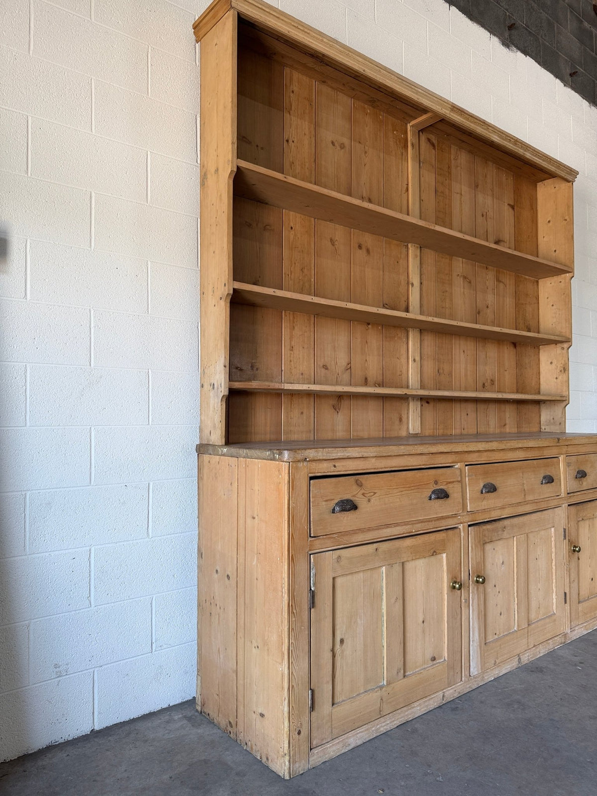 Victorian Pine Kitchen Dresser - House on Horizon