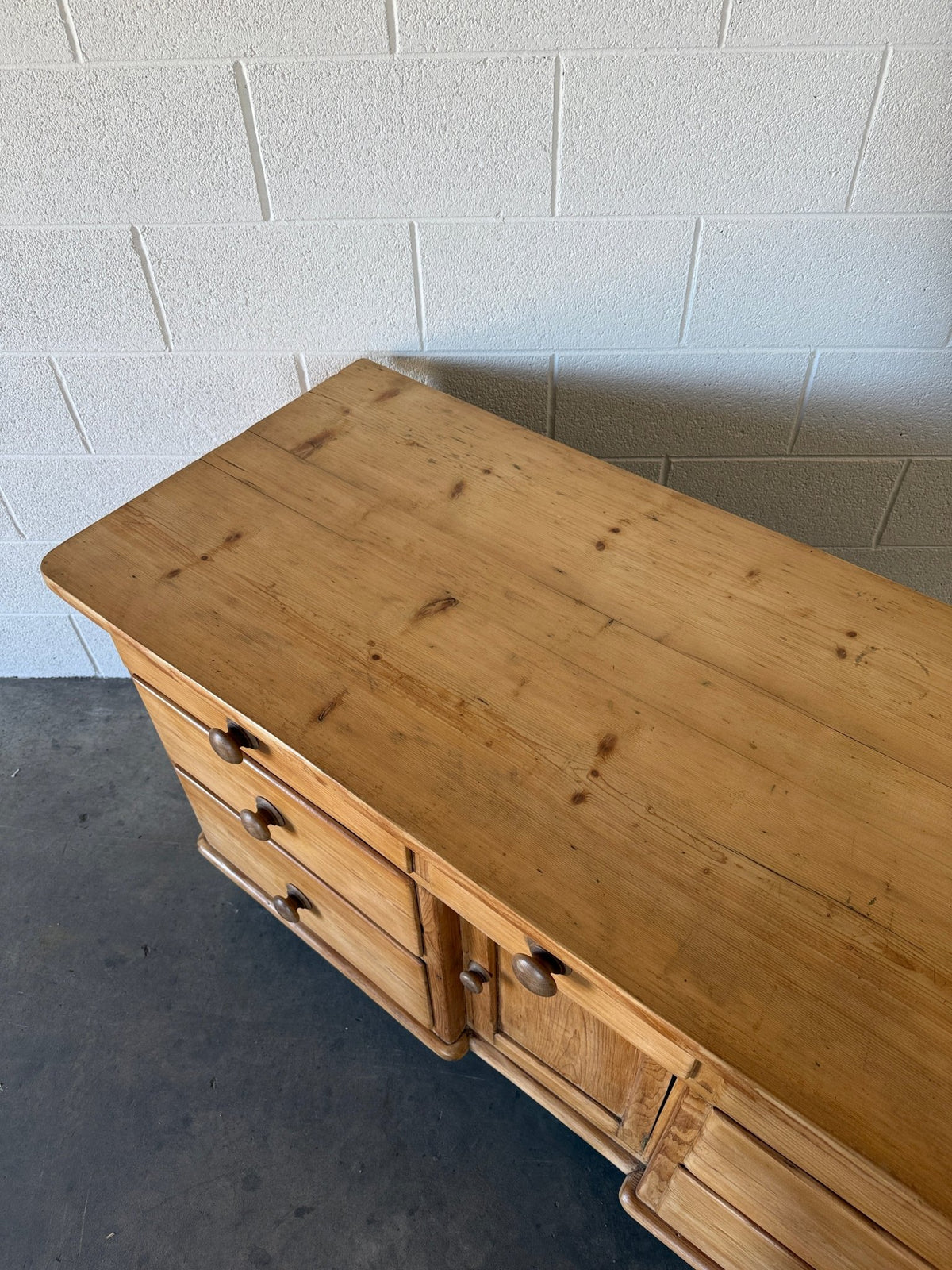 Victorian pine sideboard, imported from England - House on Horizon