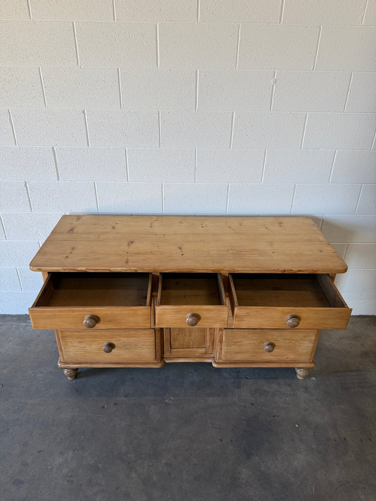 Victorian pine sideboard, imported from England - House on Horizon