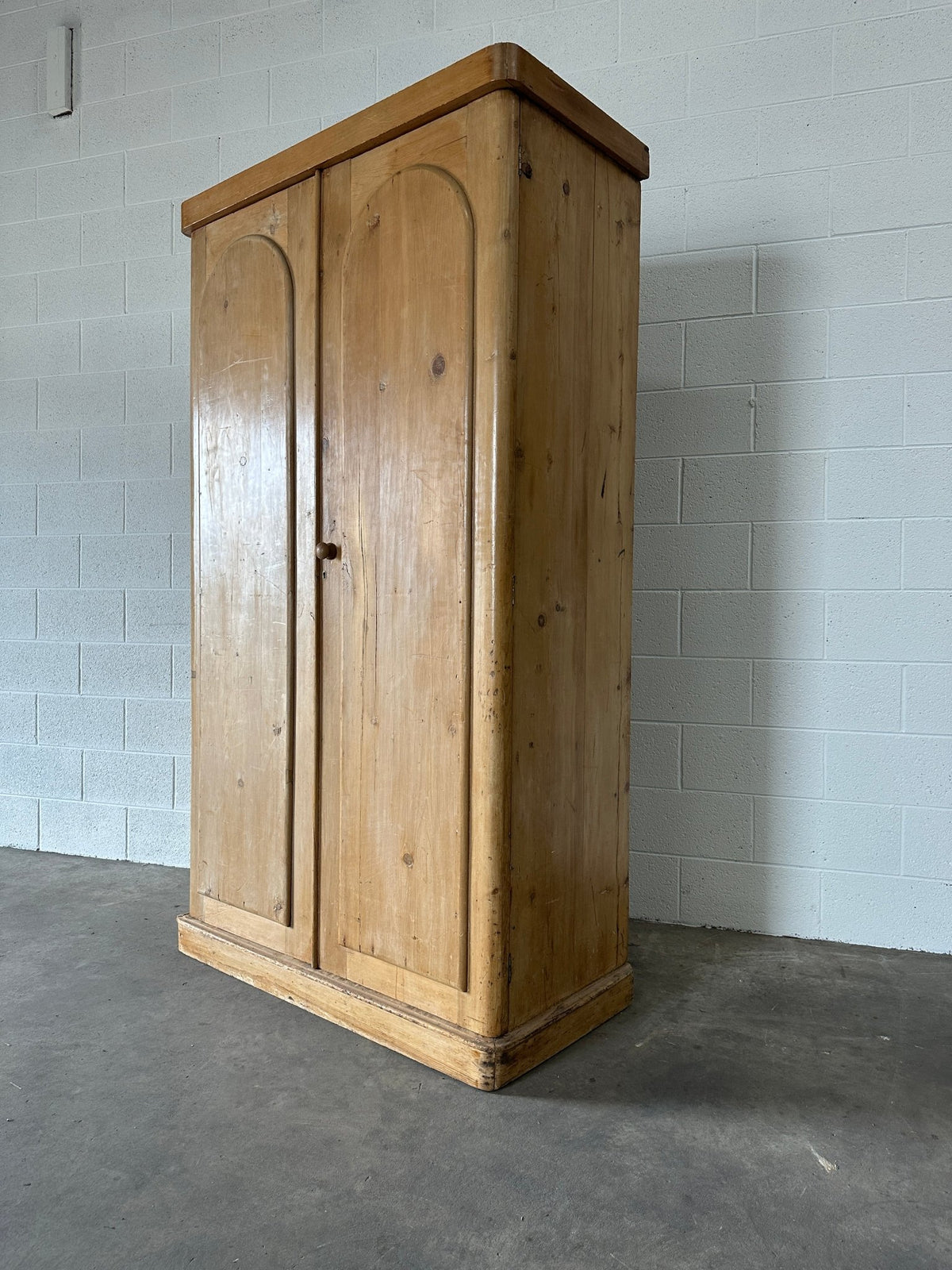 Victorian Pine Wardrobe with Interior Drawers - House on Horizon