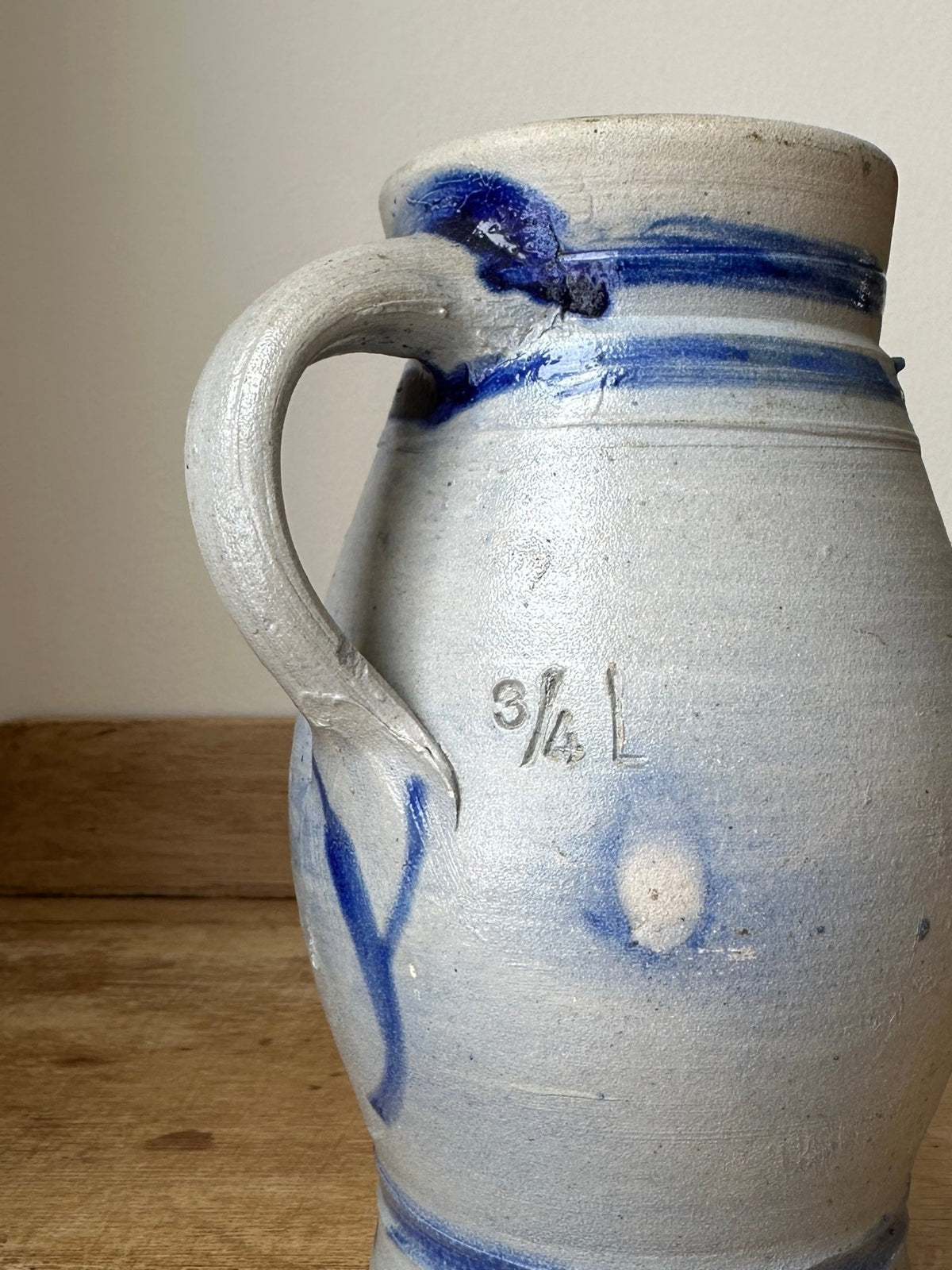 Westerwald stoneware jug - House on Horizon
